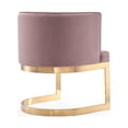 thumbnail image 4 of Manhattan Comfort Aura 18.9" Velvet Dining Chair in Blush Pink/Polished Brass, 4 of 5