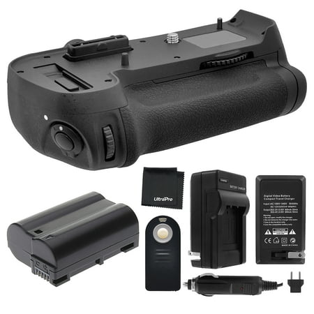 Battery Grip Bundle F/ Nikon D800, D810: Includes MB-D12 Replacement Grip, EN-EL15 Long-Life Battery, Travel Charger, UltraPro Accessory