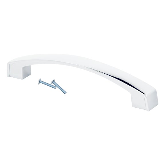 Bow Style 5-1/32" Inch Center To Center Chrome Cabinet Hardware Pull / Handle