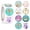 Multicolor#03, variant on Anewi Easter Egg Stickers Roll 8 Pattern Designs Self-Adhesive Waterproof Decals with Rabbit Flower for Envelope Scrapbook Spring Party Decor