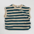 thumbnail image 4 of Jalioing Cotton Tank Tops for Toddler Kids Casual Striped Crew Neck Sleeveless Shirts Little Boys Girls Summer Tops, 4 of 8