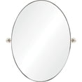 thumbnail image 2 of Signature Home Collection Plated Framed Classic Oval Wall Mirror - 30", 2 of 7
