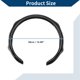 thumbnail image 4 of Funda para volante de fibra sintética Unique Bargains, protector de volante de ABS para automóvil, textura de fibra de carbono negra de 14.96" 1 Pc, 4 of 6