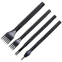 3MM 1/2/4/6 Diamond Stitching Chisel Hole Punches Tool, Leather Hole Punch, Leather Chisel Set-4 Pcs