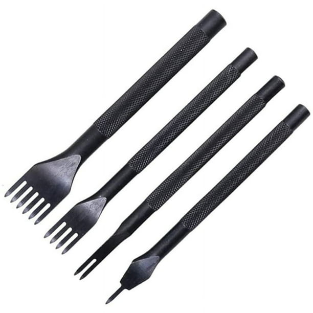 3 Mm 1/2/4/6 Puntas Herramienta de PerforacióN de Agujeros de Cincel de Costura de Diamante Perforadora de , Juego de Cinceles de -4 Piezas