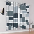 thumbnail image 2 of Dashan Grey Green Geometric Blackout Curtains for Bedroom Living Room Decor Grommet Window Drapes 42x63 Inch,2 Panels, 2 of 6
