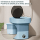 thumbnail image 4 of Mini Lavadora Secadora Portátil Grande Luz Azul Plegable 10l AZUL, 4 of 5