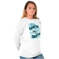 thumbnail image 3 of Mom Giveth and Taketh Funny Mothers Women Plus Size Long Sleeve Graphic Tee Brisco Brands 2X, 3 of 5