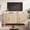 Oak, variant on 61.4" 4-Door Sideboard Buffet Cabinet with Natural Rattan, Boho Storage Cabinet, Entryway Console Table & Coffee Bar Station for Dining Room, Living Room, Oak
