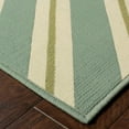 thumbnail image 3 of HomeRoots 507284 8 x 11 ft. Blue Geometric Stain Resistant Indoor & Outdoor Rectangle Area Rug, 3 of 5