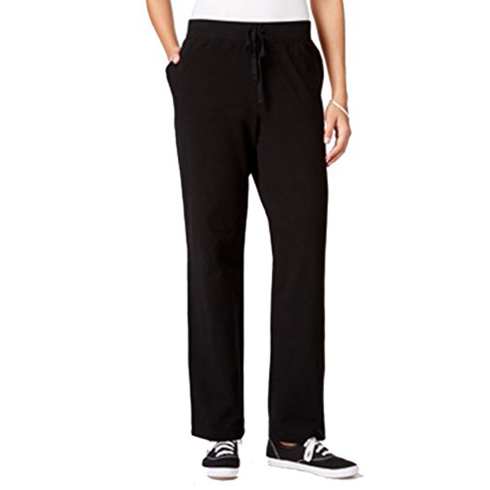 Karen Scott Karen Scott StraightLeg PullON Pants (Deep Black, XS