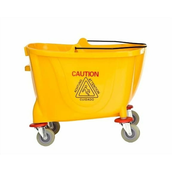 Soro Essentials- 35 qt. Replacement Mop Bucket Yellow Color- Commercial Mop Bucket Household Portable Mop Bucket Ideal for Household and Public Places