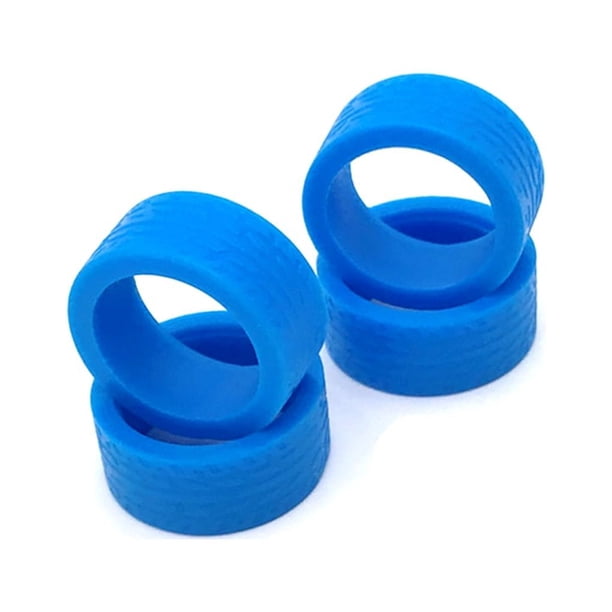 Bewildely Neumáticos de goma para coche teledirigido, 4 pack/lote, compatibles con 1/28 Wltoys K969, piezas de actualización de coche RC Kits de construcción modelo azul