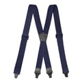 thumbnail image 2 of Lovskoo Heavy Duty Clip On Suspenders for Men Elastic Braces with 4 Strong Metal Clips 1.5 Inch Width X Back Style Formal Wear, 2 of 2