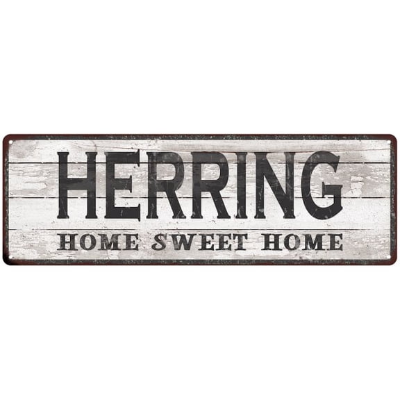 HERRING Home Sweet Home Country Look Gift 6x18 Metal Sig 206180045799