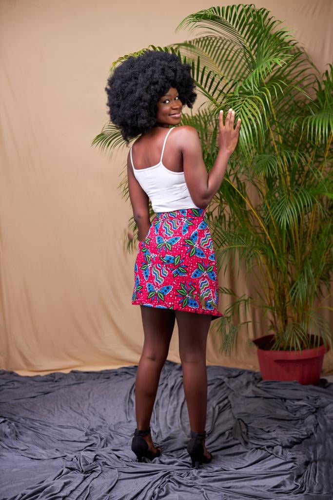 African top mini skirt