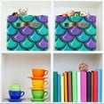 thumbnail image 7 of GZHJMY Collapsible Storage Basket Mermaid (3) Rectangular Storage Bins Baskets Toys Storage Bins with Handles for Bedroom Home Office 2PCS, 7 of 7