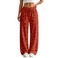 thumbnail image 2 of HKYNLAG Womens Sweatpants Leopard Print High Waisted Drawstring Baggy Pants Comfy Fashion Lounge Trousers with Pockets S, 2 of 4
