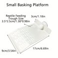 thumbnail image 4 of HLONK Turtle Basking Drying Resting Sun Platform Mat Dock with Ramp Suction Cup  Climbing Ladder for Amphibians and Reptiles  Fish Tank Decoration  White Color  Turtle Land Island Habitat, 4 of 6