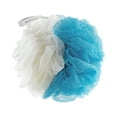 EcoTools 2-in-1 Bath Pouf, Body Cleansing Blue & Cream Loofah, for ...