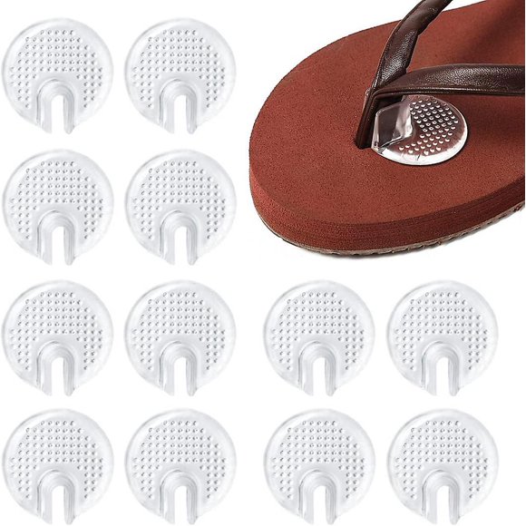 6 Pairs Silicone Thong Sandals Toe Protectors Forefoot Pads For Thong Slipper Protectors