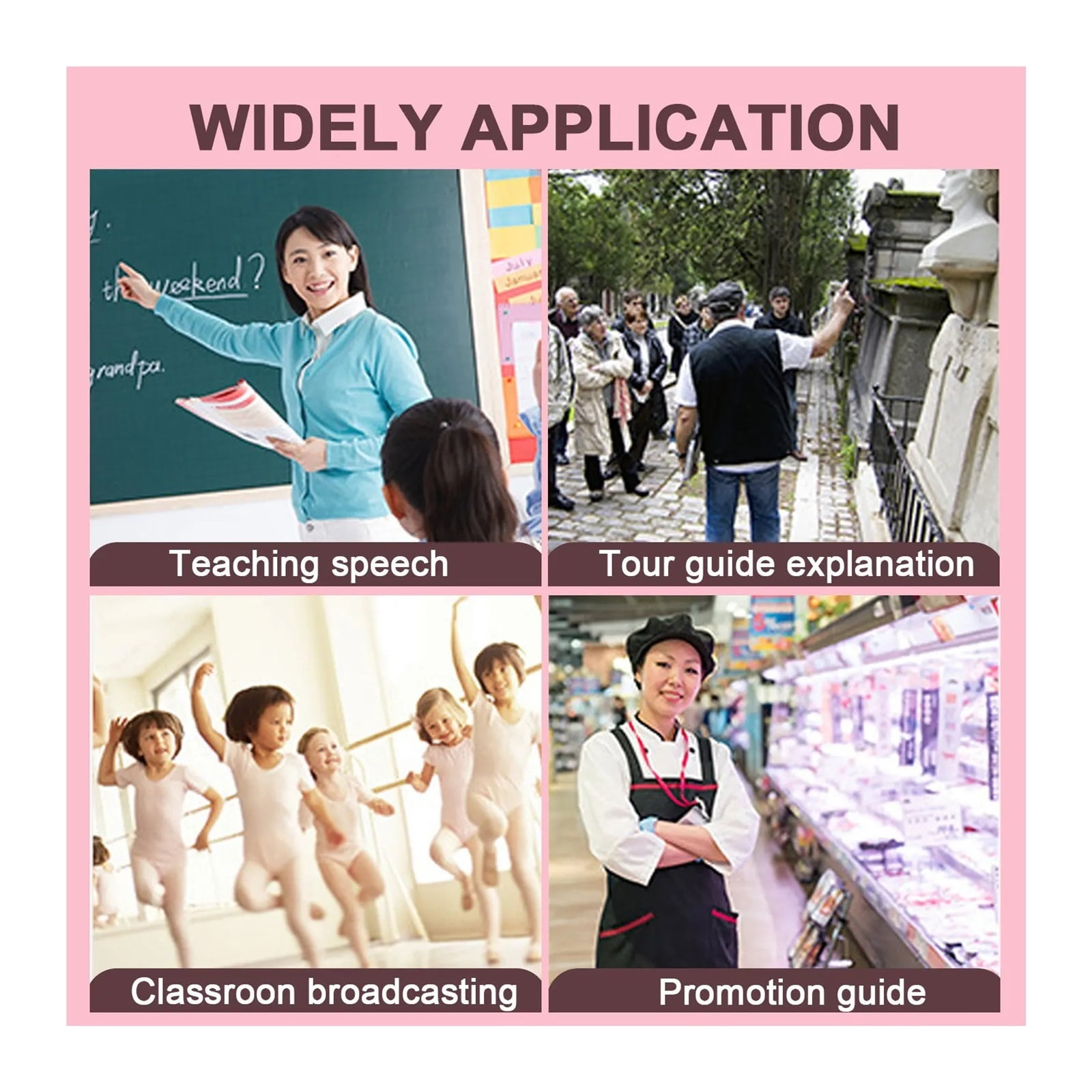 Portable Mini Voice Amplifier 5W 2400mAh Multifunctional Personal Voice Speaker With Microphone Display For Speech Meeting ,High Sound