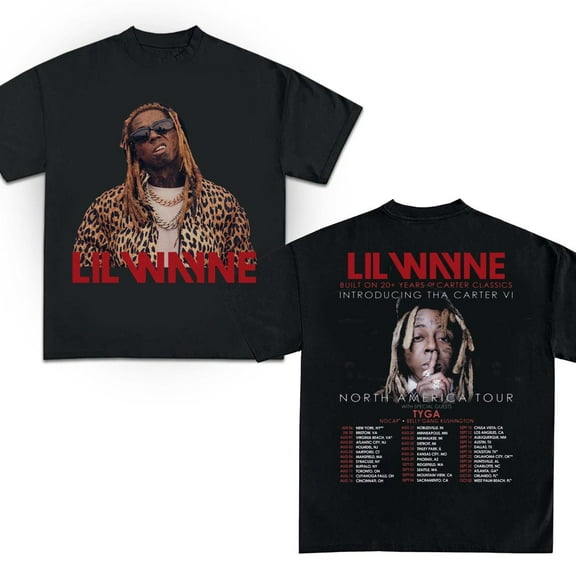 Lil Wayne Tha Carter VI Tour shirt, Lil WAYNE Tour 2025 North America Tour, Lil Wayne shirt T-Shirt