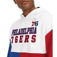 thumbnail image 3 of Men's Tommy Jeans White/Red Philadelphia 76ers Andrew Split Pullover Hoodie, 3 of 3