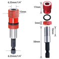 thumbnail image 2 of Destornilladores hexagonales 2x , herramientas, soporte de broca de profundidad de tornillo ajustable, magnético, 6,35mm, rojo, Universal para Gloria destornilladores, 2 of 9