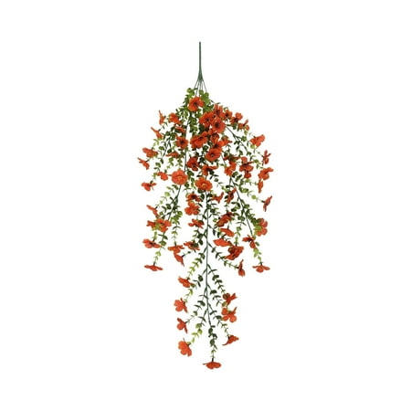 

Mrzvby Mothers Day Gifts for Womem Artificial Hanging Plants Flowers Simulated Flower Violet Green Silk Flower Wall Hanging -border Rattan Hanging Basket Ceiling Decoration Accessories