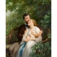 thumbnail image 3 of Fritz Zuber-Bühler 20x24 Black Modern Framed Museum Art Print Titled - Feeding the Baby, 3 of 5