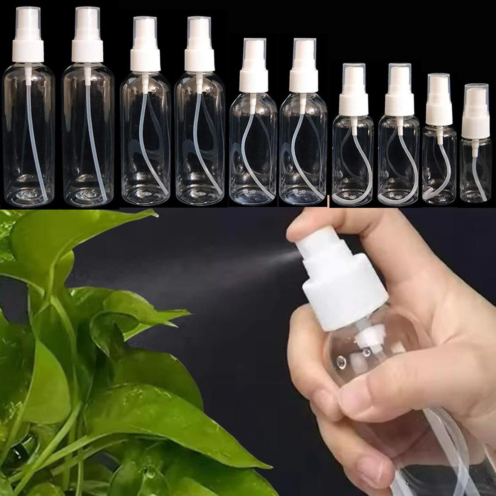Travel Spray Bottles Cozival 20-Pack 60Ml Empty Travel Spray Bottles - Refillable Plastic Atomizers for Perfume, Disinfectant & Cosmetics, Leak-Proof & Tsa-Friendly for Travel, Atomizer Set, Clear