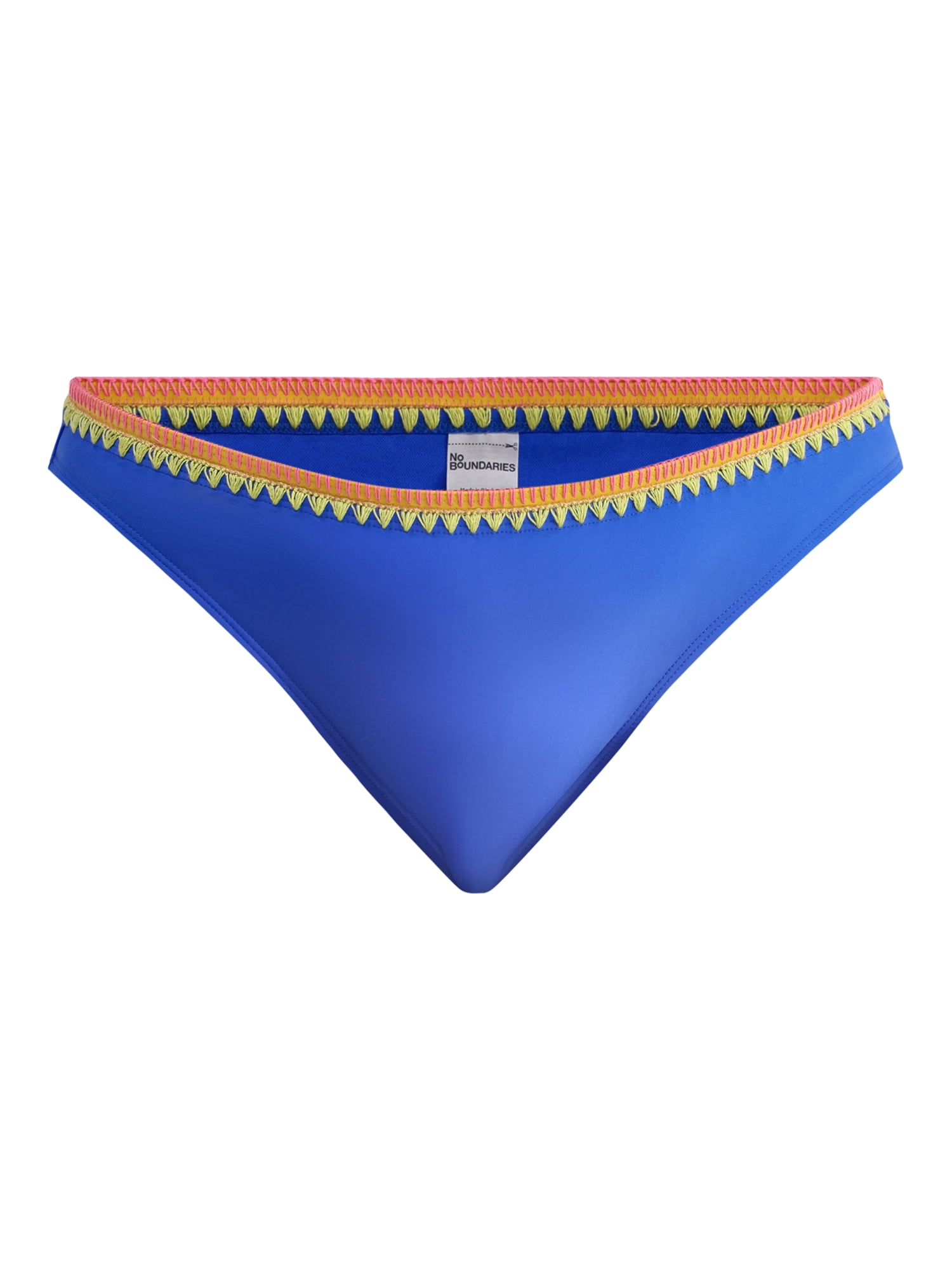 No Boundaries Mid Waist High Leg Stitched Band Swim Bottoms, Women's