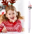 thumbnail image 2 of Cute Cartoon Christmas Pen Pack Thin Pens - Retractable Snowman & Ink Pens Medium Point Ballpoint Pens Colors Fine Christmas Tree Design Ballpoint Pen Again 4 in Pen for School and Holiday, 2 of 8