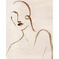 thumbnail image 2 of Popp, Grace 26x32 White Modern Wood Framed Museum Art Print Titled - Femme Sketch I, 2 of 4