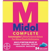 Midol Menstrual 24ct Gelcap Clipstrip