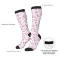 thumbnail image 4 of Fotbe Rose Flowers Calcetas Divertidas Estampadas para Hombre y Mujer, Calcetas de Algodón hasta la Rodilla para Caminar, Correr, Enfermería y Embarazo, 4 of 6