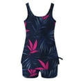 thumbnail image 5 of Taqqpue Tankini Swimsuits for Women 2025 Two Piece Tummy Control Swimsuits Blouson Flowy Floral Swim Tank Top with Boyshorts S-2XL, 5 of 6