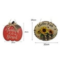 thumbnail image 5 of D-GROEE Thanksgiving Wood Letter Print Hanging Thanksgiving Wooden Sign Pumpkin Sign Happy Fall Decoration Plaque for Indoor Outdoor Fall Decor, 5 of 8
