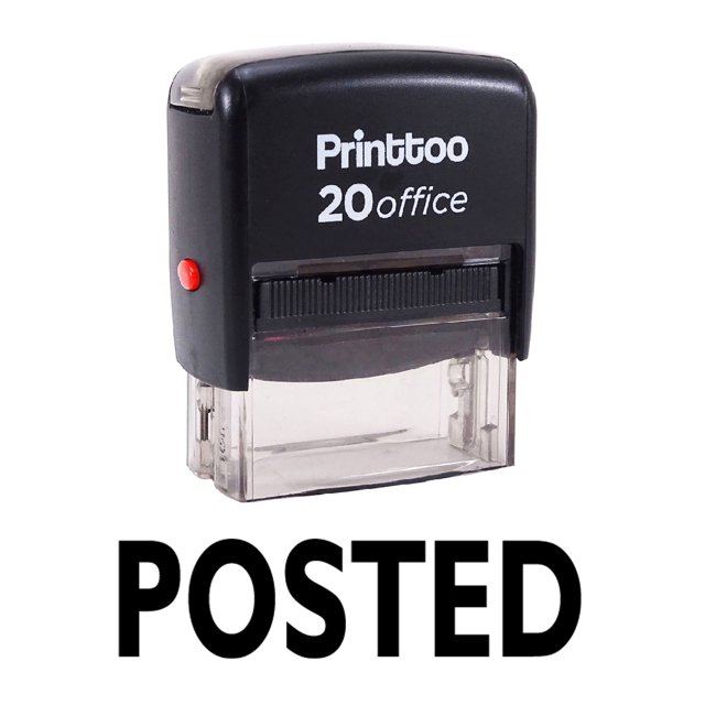 Printtoo Office Stationary POSTED Self Inking Rubber Stamp Stamp-Black