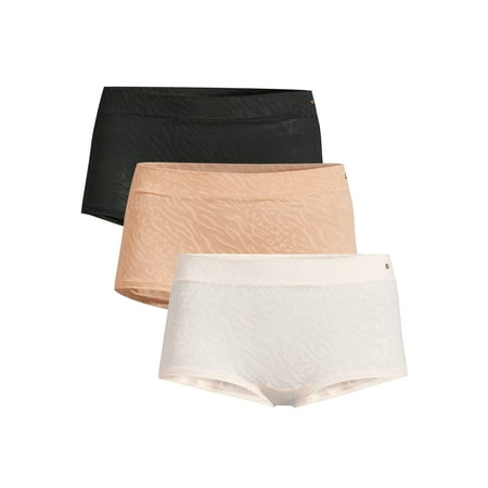 

Sofia Intimates by Sofia Vergara Women s Lace Boyshort Panties 3-Pack