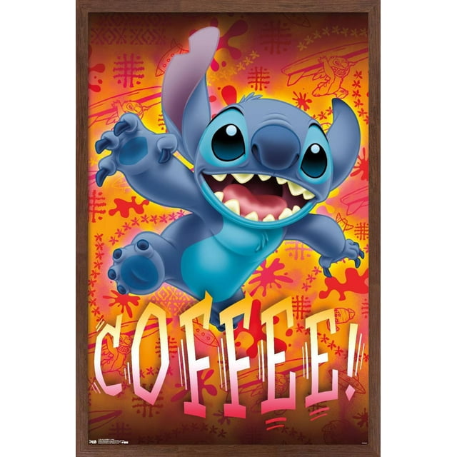 Disney Lilo and Stitch - Coffee Wall Poster, 22.375" x 34"