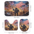 thumbnail image 3 of Animal Guardian America 4 Piece Shower Curtain Sets, with Non-Slip Rugs, Toilet Lid Cover And Bath Mat, for Bathroom Decor Set, 3 of 8