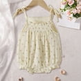 thumbnail image 2 of Faraee 0-18 Months Infant Newborn Baby Girl Floral Romper Spaghetti Strap One Piece Jumpsuit Shorts Toddler Summer Overall Clothes Pink, 2 of 6