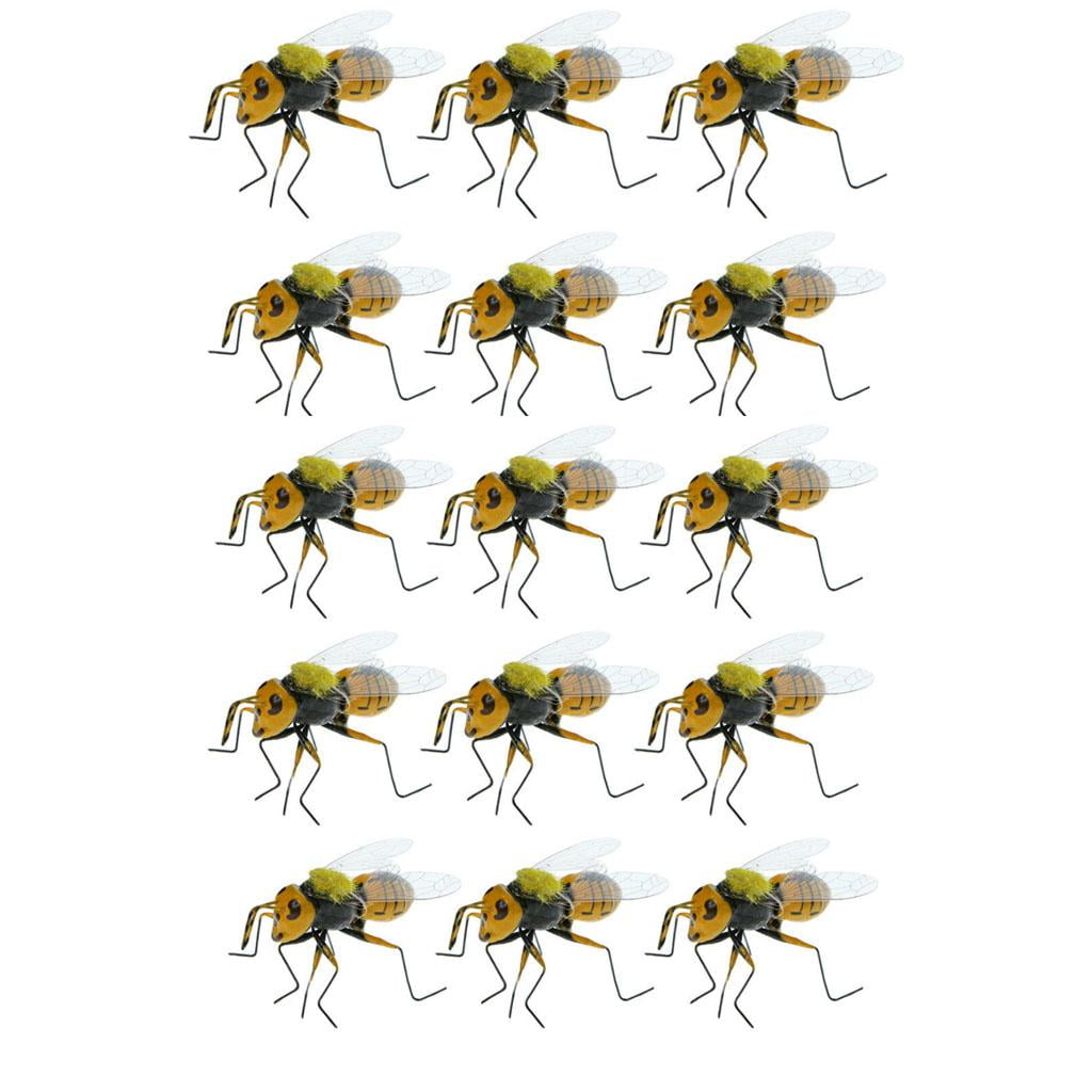 Bee Honey Bee Fridge Magnet Cute Strong Neodymium Painted Wood 4 Gift 