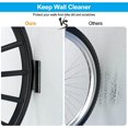 thumbnail image 3 of Paquete de 2 portabicicletas para garaje con bandeja para neumáticos, colgador de bicicleta de montaje en pared para almacenamiento, gancho vertical para bicicleta para cobertizo interior, bicicl, 3 of 5