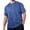 A-Blue192, variant on XIAOCHA Men's Ribbed T-Shirt Loose Fit Short-Sleeve Round-Neck Top Stretch Soft Cozy Casual Tees