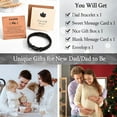 thumbnail image 6 of Gifts for Dad Son Grandson Boyfriend Husband, Cool Infinity Leather Bracelet for Him Birthday Christmas Anniversary Valentine's Day Present Ideas for Men, 6 of 7