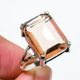 thumbnail image 2 of Natural Morganite Gemstone Handmade 925 Sterling Silver Gift Ring Size 6, 2 of 2