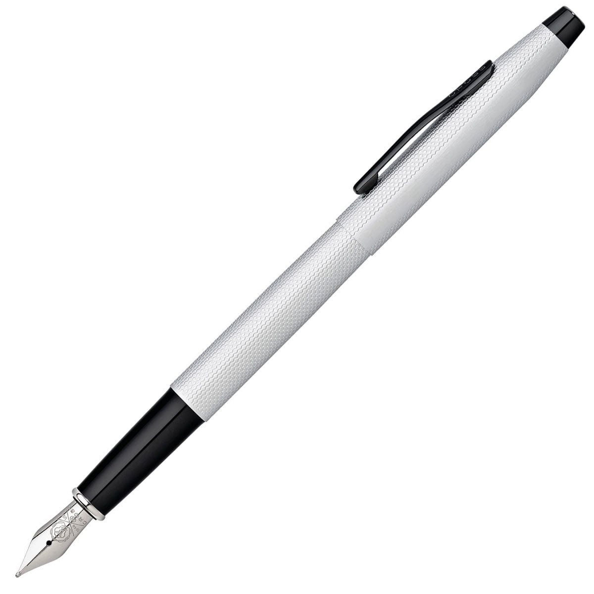 Cross Classic Century Brushed Chrome Fountain Pen with Fine Nib